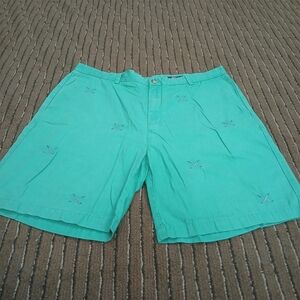 Vineyard Vines Flat Front Golf Club Print Breaker Shorts Men's Size 42